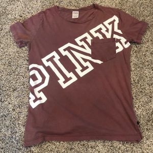 pink maroon t shirt